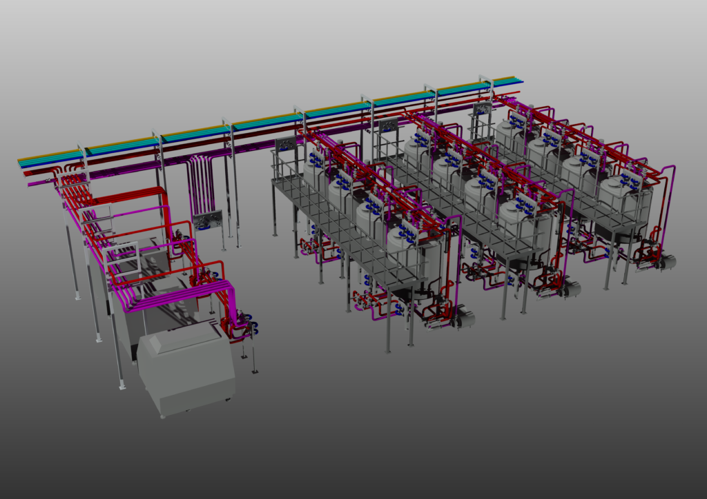 Hygiënisch Leidingwerk 3D Freelance